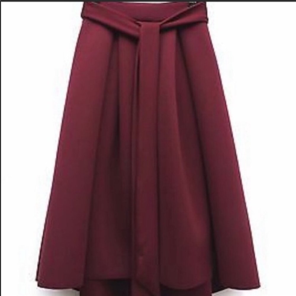 ASOS Hi Low Midi Skirt with Belt